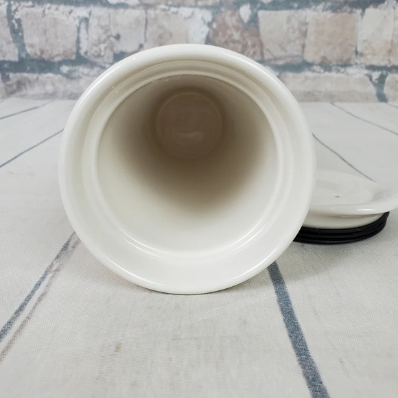 Starbucks Double Wall Travel Tumbler Dot Collection Gold Polka Dots White Lidded - Picture 8 of 10